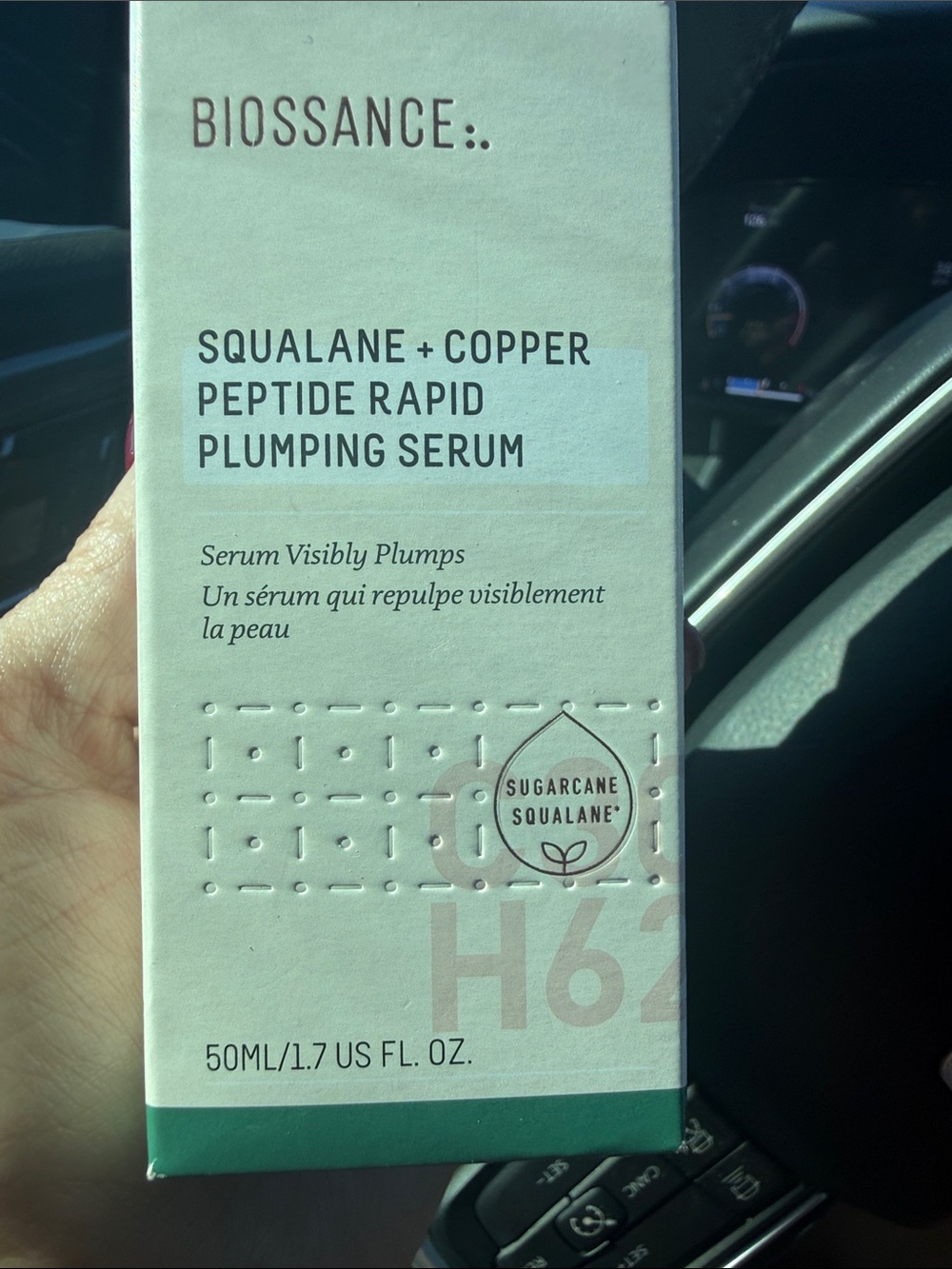Biossance Squalane + Copper Peptide Rapid Plumping Serum - Soft Green